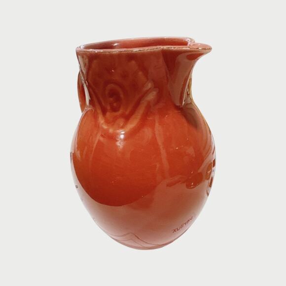 Vintage Rare Le Faubourg Portugal Carnelian Red Handled Pitcher Ewer - Picture 4 of 11